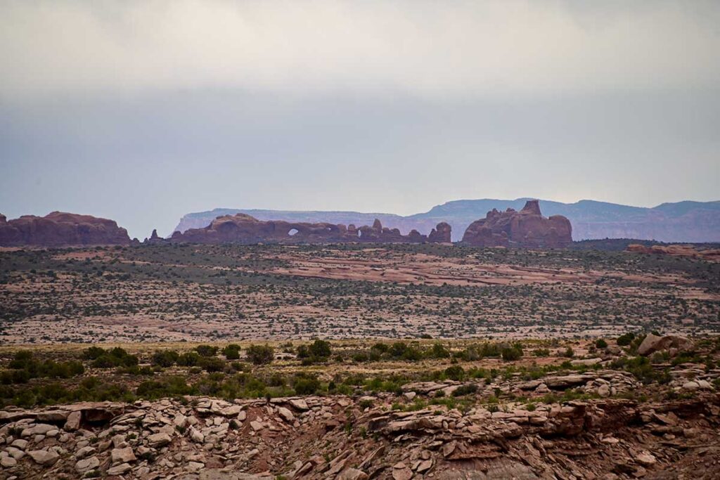 Arches National Park from a distance
