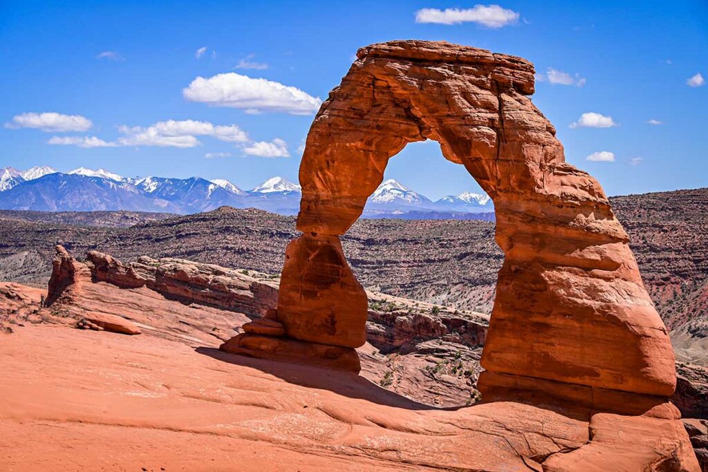 Delicate Arch in Arches National Park in Moab, Utah